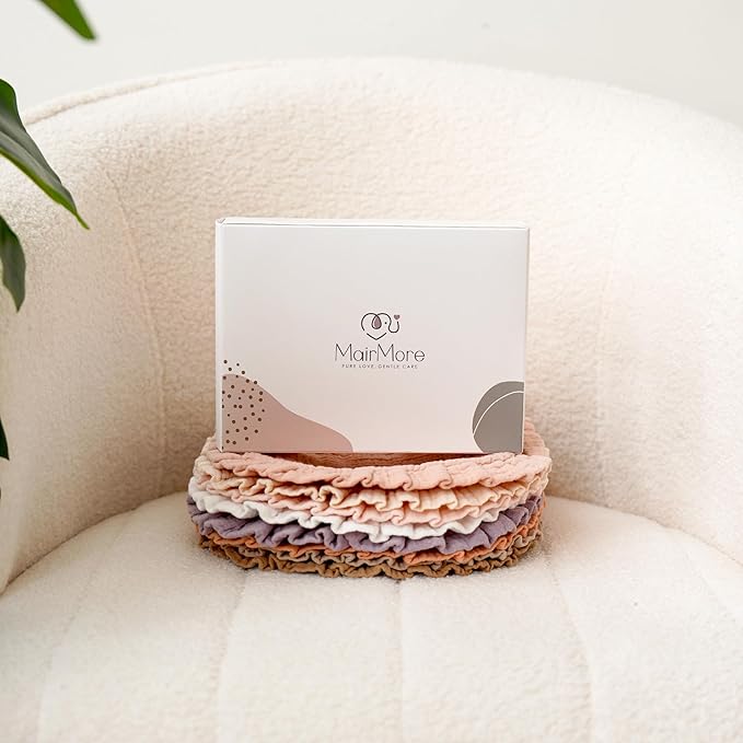 8-Pack Muslin Baby Bandana Drool Bibs for Unisex Girls & Boys – 100% Cotton Bibs, Soft & Absorbent Teething and Drooling Essentials for Newborns