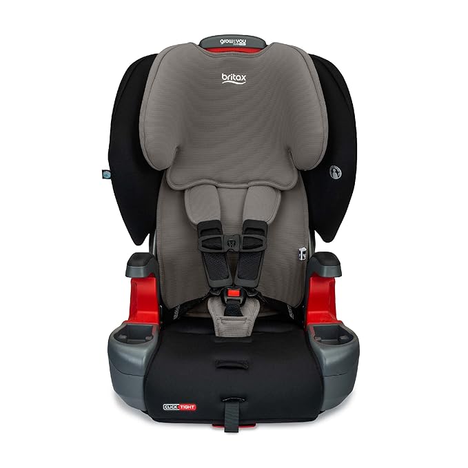 Britax Grow with You ClickTight Harness-2-Booster Car Seat, 2-in-1 High Back Booster, Gray Contour