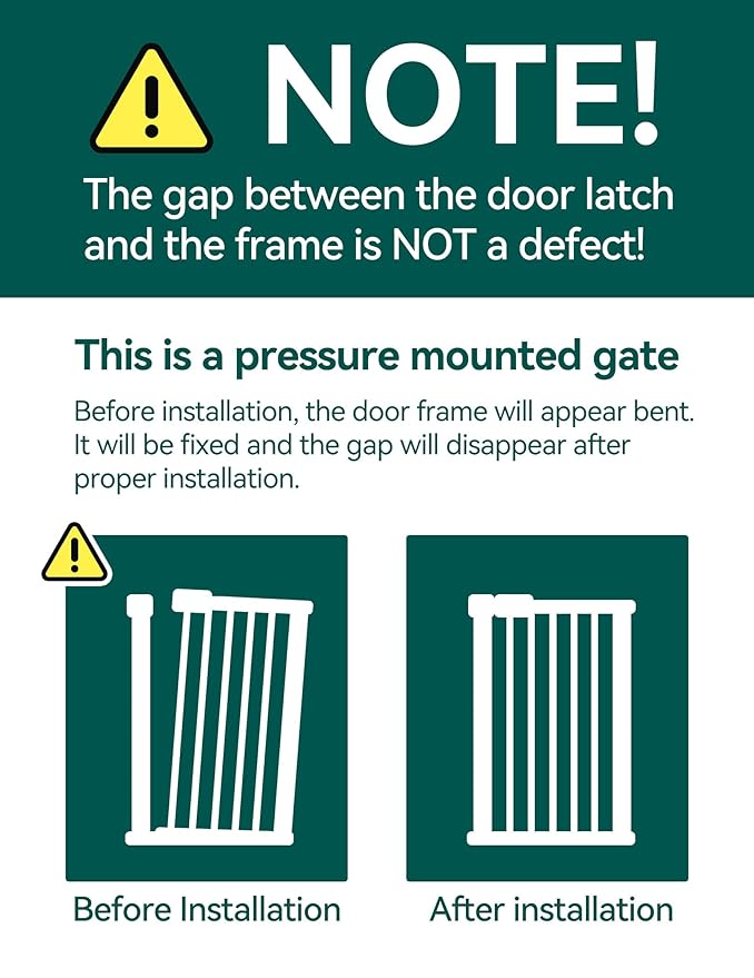 BABELIO 26-28.5 Inch Narrow Easy Install Baby Gate, Auto-Close Pet Gate for Small Stairs and Doorways, NO Drilling Pressure Mounted, NO Extensions, Black