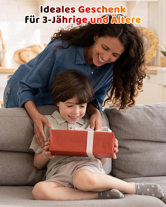 115PCS Magnetic Blocks - Building Toys for Boys Girls 3+, with 20 Unique Patterns, Lava Rivers, Volcanoes, & Dragons, STEM Sensory Toys for Kids Boys Girls Ages 3 4 5 6 7 8 9 Birthday Gifts