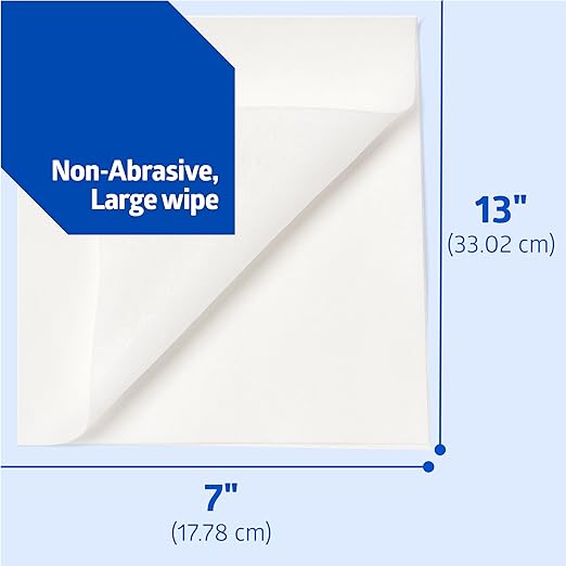 Medline Ultrasoft Dry Baby Wipes, Gentle Disposable Cleansing Cloths, 1,200 Count, Dry Wipe Size is 7 x 13 inches, Great for Sensitive Skin and can be used as Baby Washcloths, Incontinence Wipes
