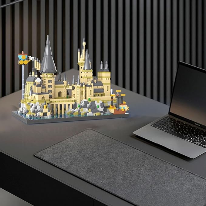 Magic Castle Micro Mini Building Set, 2743 Pcs Magic House Model Building Toys, STEM Creative Magic World Office and Home Decor Bricks Kits, Christmas Birthday Gift for Adults Teens Kids 14+