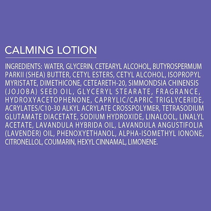 Jergens Baby Calming Lotion, Baby Calming Lotion, Lavender Baby Lotion, Baby Moisturizer with Shea Butter and Lavender Oil, 16.8 Fl Oz