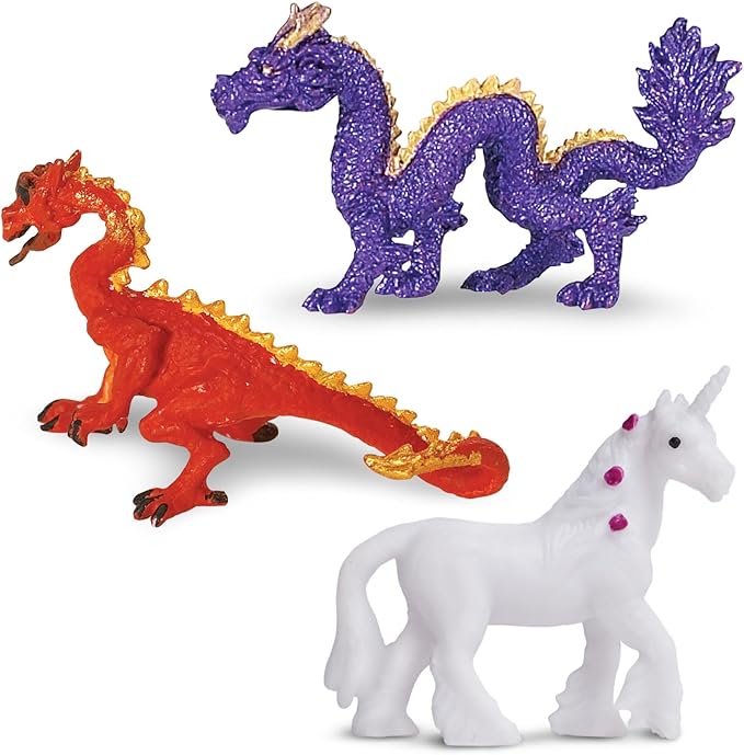 Safari Ltd. Fantasy Fun Pack - Mini Figures of Mythical Creatures - Educational Toy Set for Boys, Girls, and Kids Ages 5+