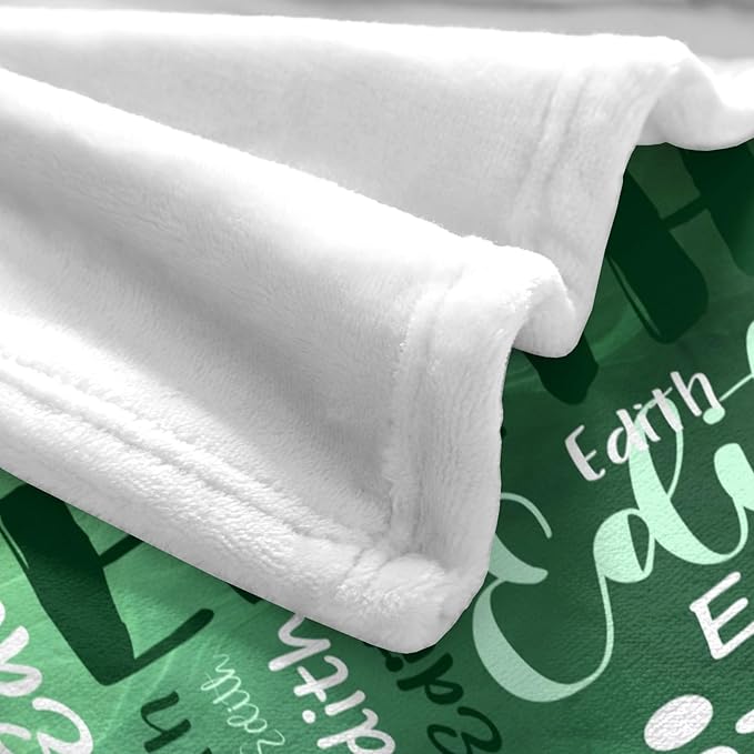 Personalized Custom Baby Blanket with Name for Girls Boys Kids Customized Flannel Blanket for Bed Nursery Room Baby Stroller