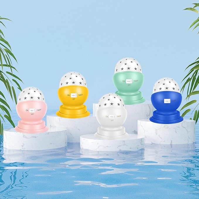 Star Night Light for Kids, 360° Rotating Starry Ceiling Projector for Kid’s Bedroom with Timer, 3000K,Pink,1 Pack