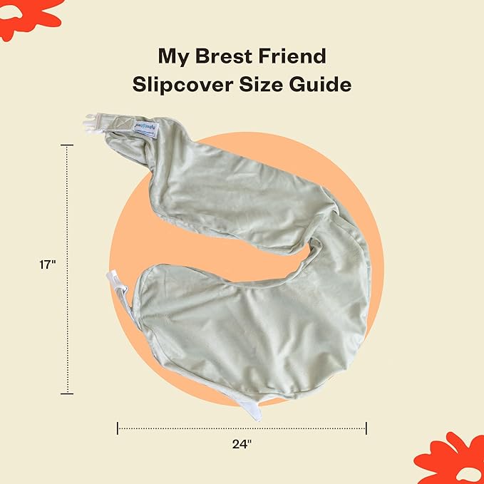 My Brest Friend Super Deluxe Nursing Pillow - Enhanced Comfort & Ergonomic Breastfeeding Pillow for Ultimate Support For Mom & Baby - Adjustable and with Handy Side Pocket, Platinum
