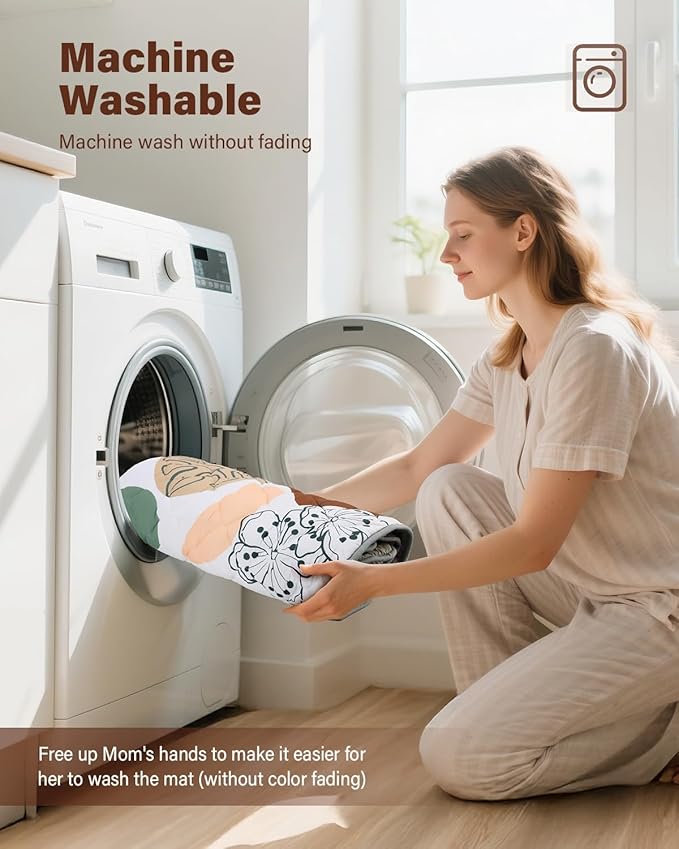 Baby Play Mat 59"x59", Non-Slip Baby Mat for Floor, Soft Thicker Playpen Mat, Portable Playmat, Crawling Mat for Babies, Toddlers & Infants to Play and Learn(Boho)