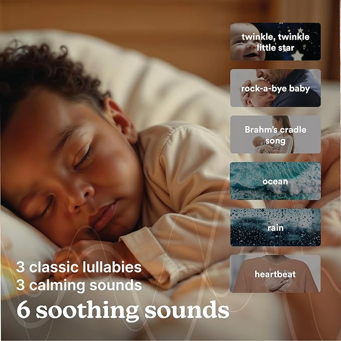 MyBaby, SoundSpa Lullaby - Sounds & Projection, Plays 6 Sounds & Lullabies, Image Projector Featuring Diverse Scenes, Auto-Off Timer Perfect for Naptime, Powered by an AC Adapter