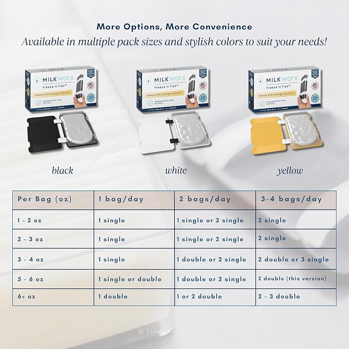 Freeze It Flat Breast Milk Storage Bag Freezer Organizer - Space-Saving Freezer System for Breastmilk Storage Bags - Breast Pump Accessories - Breast Milk Freezer Organizer Made in The USA