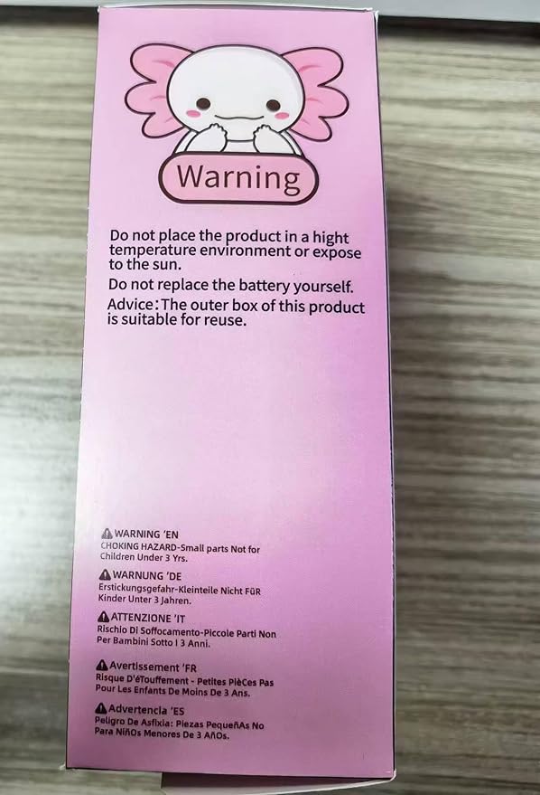 UNEEDE Blue Axolotl Night Light for Kids, Animal Silicone Nursery Night Lamp, Rechargeable Table Lamp, Cute Room Decor Night Light for Bedroom, Living Room, Dining, Desk Decorations, Gift