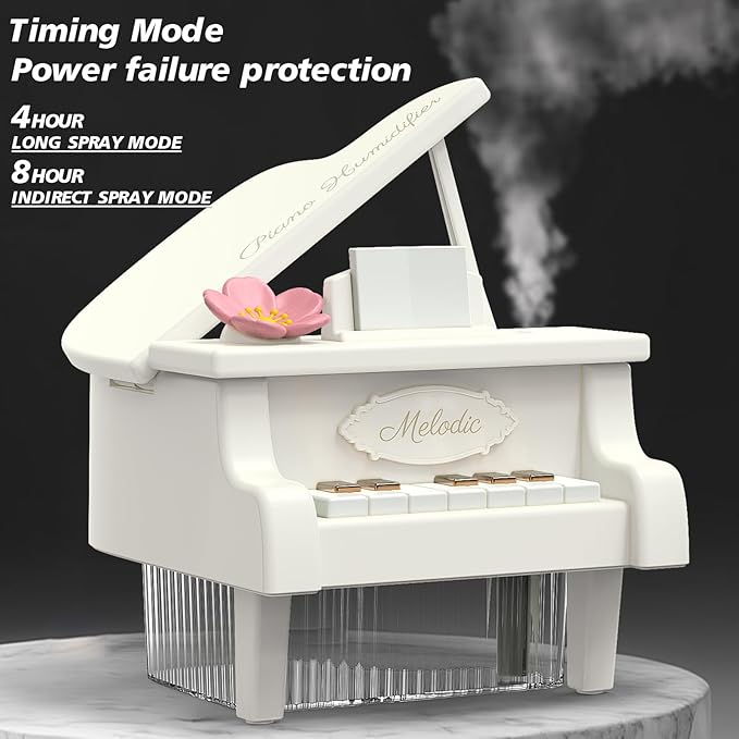 Portable Mini humidifie,350mL Cool Mist Humidifie,1200mAh Quiet for Home/Nursery/Office,Portable Mini Air Moisturizer,rechargeable mini humidifier (White)