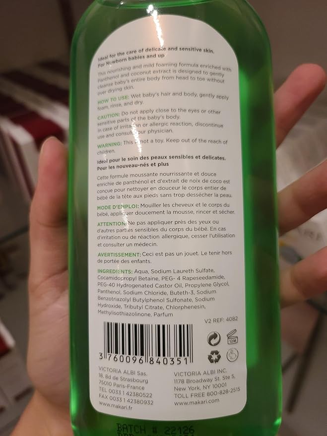 MAKARI Baby Care Set: Bebe Cleansing Milk (1000ml), Softness Care Baby Oil & Hair and Body Foaming Gel, Gentle, Nourishing, Hypoallergenic Skincare for Delicate, Sensitive Skin