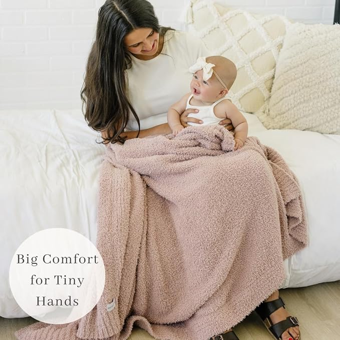 SARANONI Bamboni Baby Blanket | Luxury Plush Super Soft Blanket | Breathable Comfy Blankets for Kids and Teens | Pink - 40" x 60"