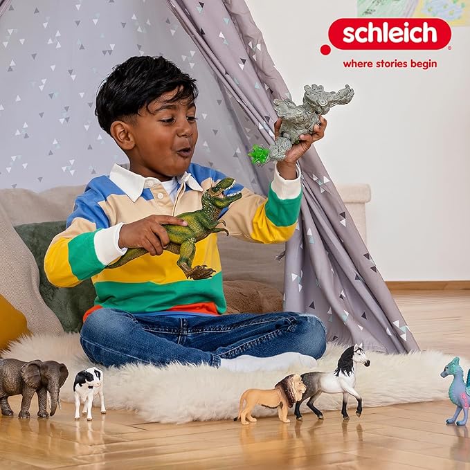 Schleich Horse Club - 38PC Trailer and Truck Transporter Playset with Realistic Horse and Rider Figurines and Accessories - Interactive Toys for Girls and Boys - Kids Ages 5+ | 42346