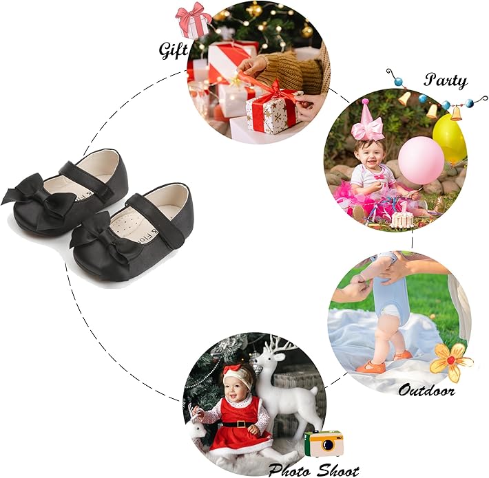 Soft Sole Baby Shoes - Infant Baby Walking Shoes Moccasins Rubber Sole Crib Shoes