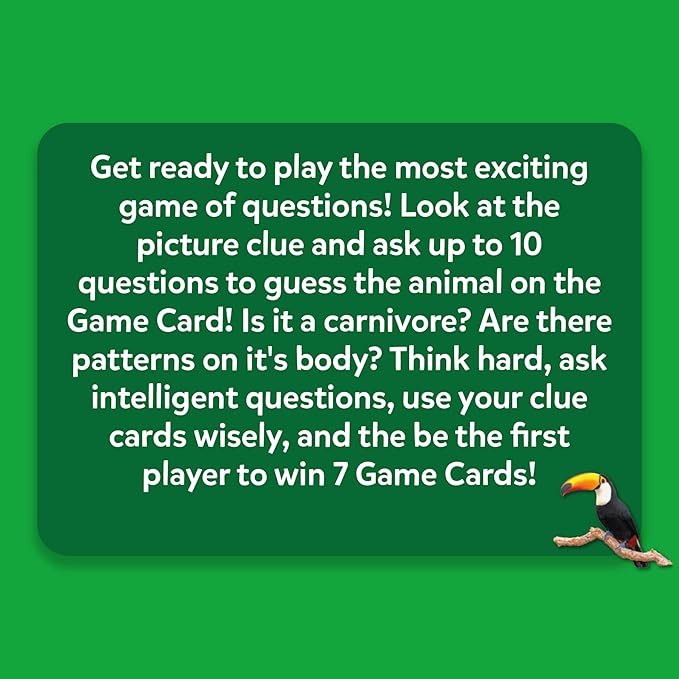 Skillmatics Guess in 10 Animal Picture Clues, Perfect for Boys, Girls, Kids, and Families Who Love, Card Games, Educational Games, Board Games, Gifts for Ages 6, 7, 8, 9 and Up