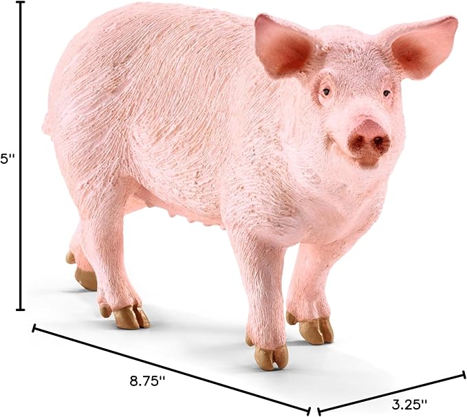 Schleich Farm World - 7 PC Farm Animal Playset with Dog, Cat, Pig, Goat, Rooster, Baby Horse and Cow Toys - Realistic Barnyard Figurines - Fun Educational Figures for Kids and Toddlers Ages 3+