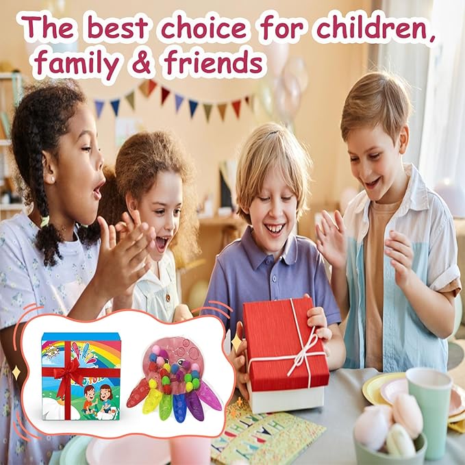 Color Sorting Toys for Toddlers, Fine Motor Skills Sensory Toys, Montessori Learning Toy for Preschool Learning Activitie, Sensory Activity Toy for Kids 3+ and Adults