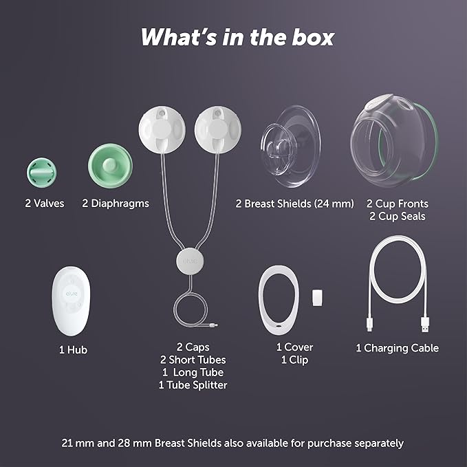 Elvie Stride Hospital-Grade, App-Controlled Breast Pump - Hands-Free, Wearable, Ultra-Quiet & Electric with 2-Modes, 10-Settings & 5oz Capacity per Cup