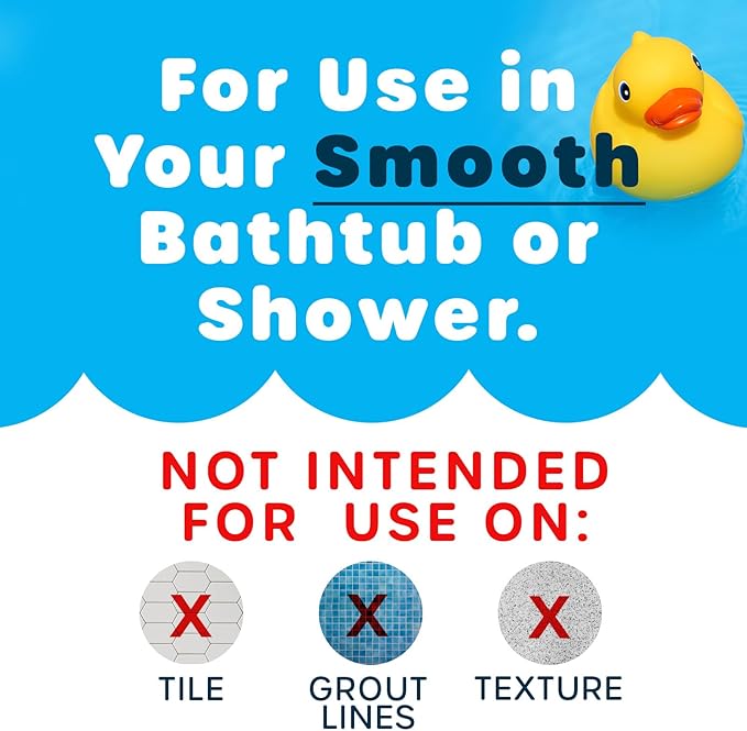 SlipX Solutions Cloud Shaped Kid & Baby Bath Mat for Tub & Shower 17” x 29”, Non-Slip Bathmat, Soft Loofah Cushioning for Sensitive Feet, Built-in Product Protection, Machine Washable, White