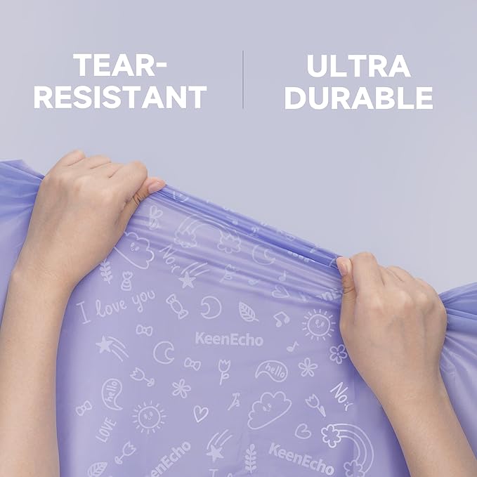 Disposable Diaper Bags with Handles 100 Count (4 Rolls), Unscented Leak-Proof Diaper Trash Bags & Sacks or Pet Waste Bag, Ocean Recycled Plastic