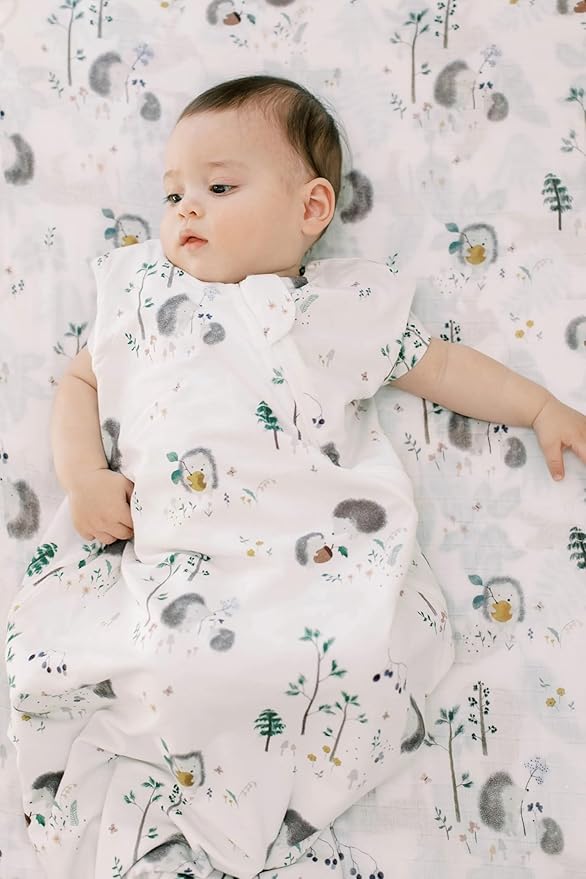 Loulou Lollipop Tencel Lyocell Wearable Baby Blanket Sleeping Bag, Unisex Infant Toddler, 1.0 TOG, 2-Way Zipper Sleepsack