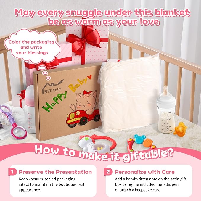 Ultra Soft Fleece Baby Blanket,Swaddle & Receiving Blankets for Newborn Infant, Lightweight Breathable Nursery Nap Blanket for Crib Stroller, for Boys & Girls Heart Checkered 30"x40" Beige