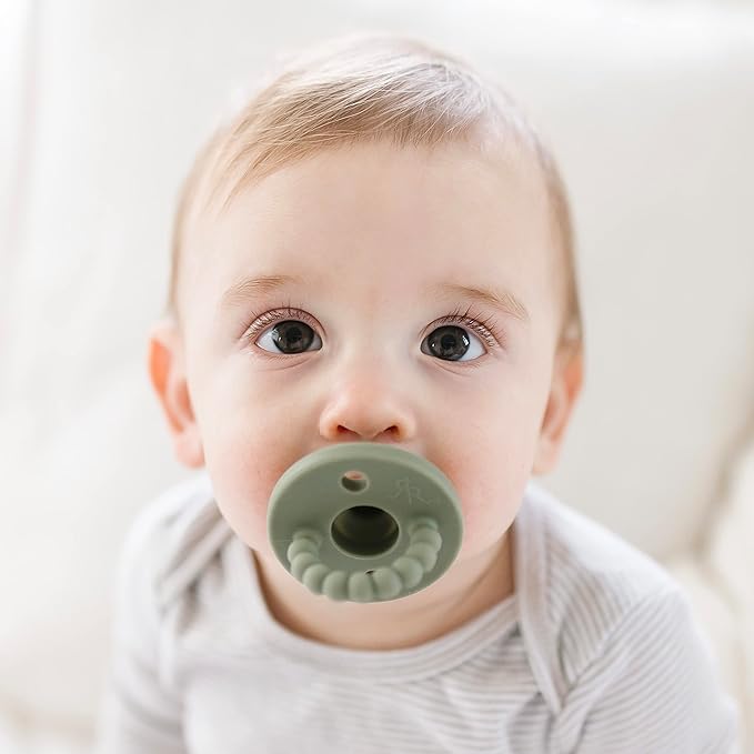 Ryan & Rose Cutie PAT Pacifier Teether (Bulb, Ivy)