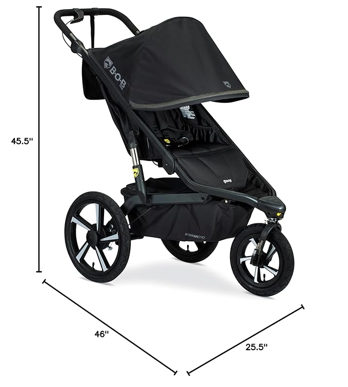 BOB Gear Alterrain Pro Jogging Stroller, Black