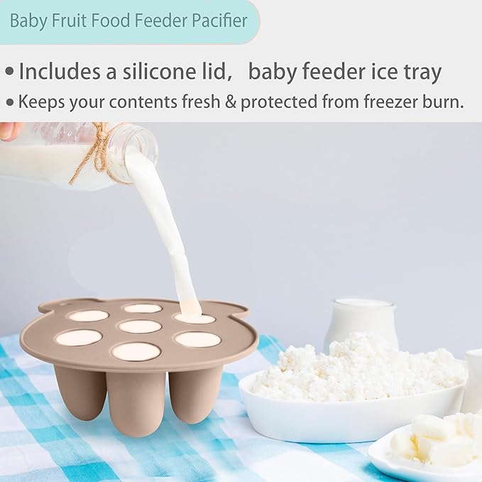 Frozen Breastmilk Teether & Baby Food Feeder Tray - Teething and Feeding