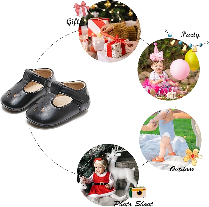 Soft Sole Baby Shoes - Infant Baby Walking Shoes Moccasins Rubber Sole Crib Shoes