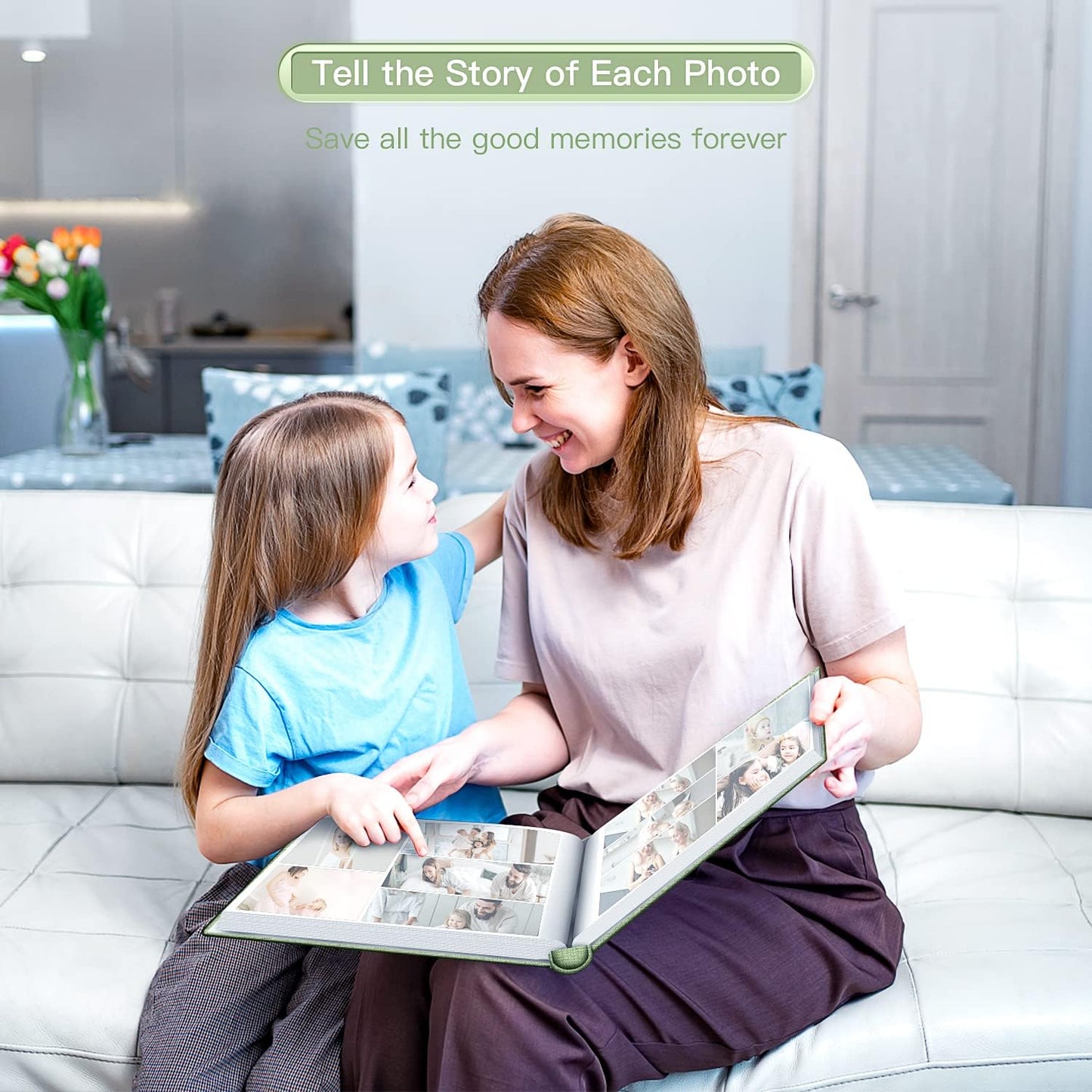 popotop Photo Album 4x6-600 Photos Photo Books with 600 Horizontal and Vertical Pockets,Linen Cover Albums for Family Wedding Anniversary Baby Vacation Pictures