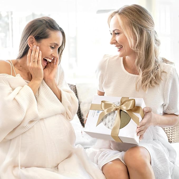 lulumoon Baby Blanket for Newborn Receiving: Minky Dot & Muslin Lightweight - Thermal Blanket Gift for Baby Shower & Hospital Welcoming 30"x40"(Olive)