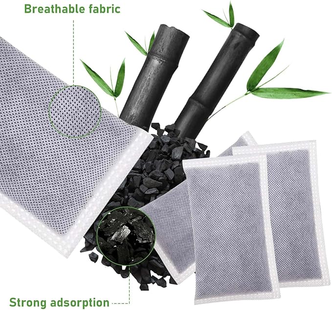 Activated Charcoal Odor Absorber Diaper Pail Deodorizer for itouchless 8 Gallon & Larger, Trash Can Deodorizer Odor Filter Refill for itouchless 13 Gallon Diaper Garbage Can (3 Pack)