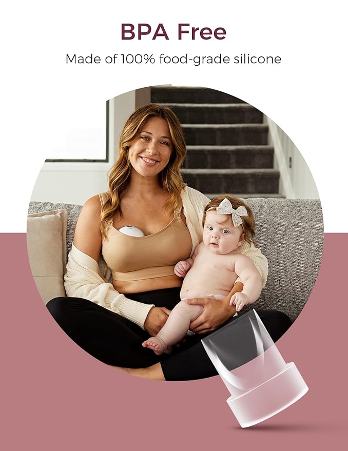 Momcozy Duckbill Valves Compatible with Momcozy M5. Original M5 Breast Pump Replacement Accessories, 4 PCS