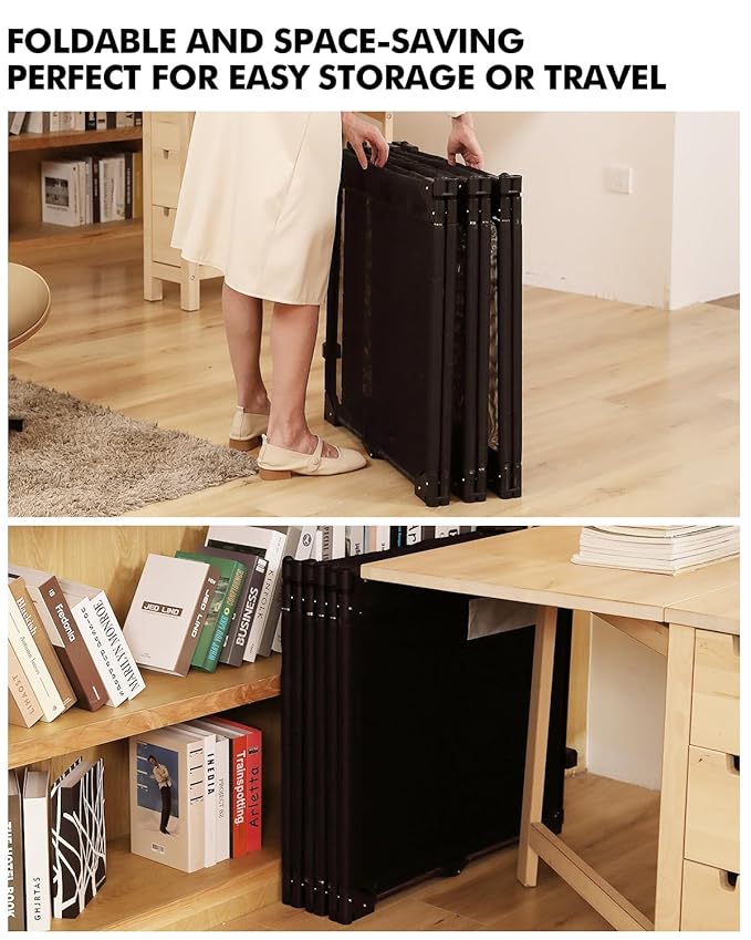 Extra Wide Baby Gate Playpen with Heat-Resistant Mesh,8 Panel Foldable Baby Fence,Indoor/Outdoor Safety Barrier,Dog Playpen & Fireplace Gate