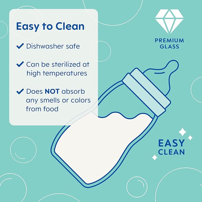 MAM Premium Glass Baby Bottles, Easy Switch Between Breast and Bottle, Feel Good Medium Flow, Newborn Essentials Must Have, 2+ Months, BPA Free, 9oz, Girl, 3 Pack