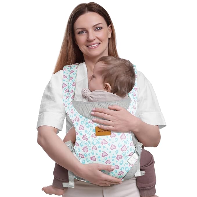 Baby Carrier, Ergonomic Adjustable Toddler Carriers for 7-33 Lbs, Cozy Lightweight Infant Carrier with Neck Support, Baby Chest Carriers with Lumbar Support for Parents (3-36 Months)