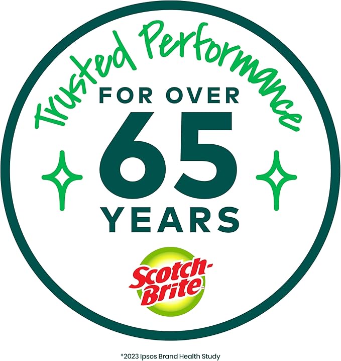 Scotch-Brite Glass and Water Bottle Brush, Long-Lasting Bristles, Safe On Multiple Types of Water Bottles, Baby Bottles, Vases, and More (6-Pack)