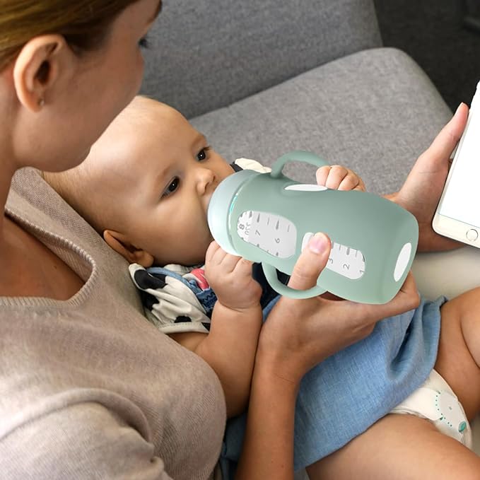 Juome Silicone Sleeves with Handles for Avent Natural Glass Baby Bottle - 3 Pack Anti Breakage Baby Bottles Holder, Compatible with Philips Avent Anti Colic Baby Bottles 8 oz