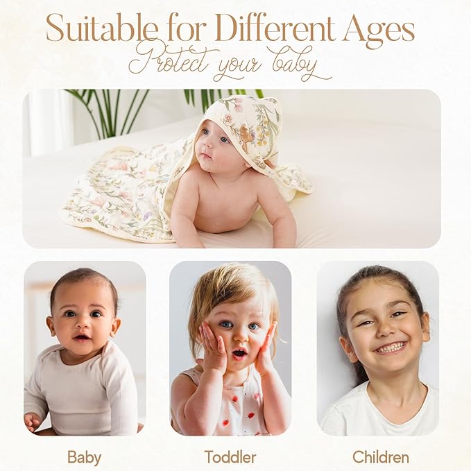 Ultra-Soft Muslin Baby Towel - 32 x 32 Inches, Ideal for Bath & Beach, Suitable for Both Boys & Girls from Newborns to Toddlers