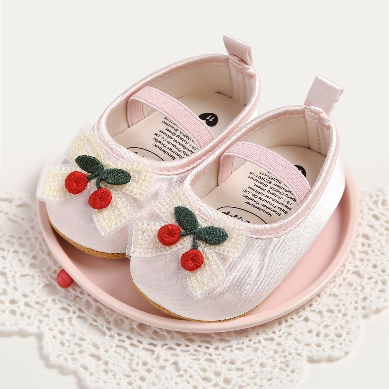 Baby Shoes Mary Jane Flats Non Slip Soft Sole Infant Toddler Sneakers First Walkers Party Christmas Dress Shoes