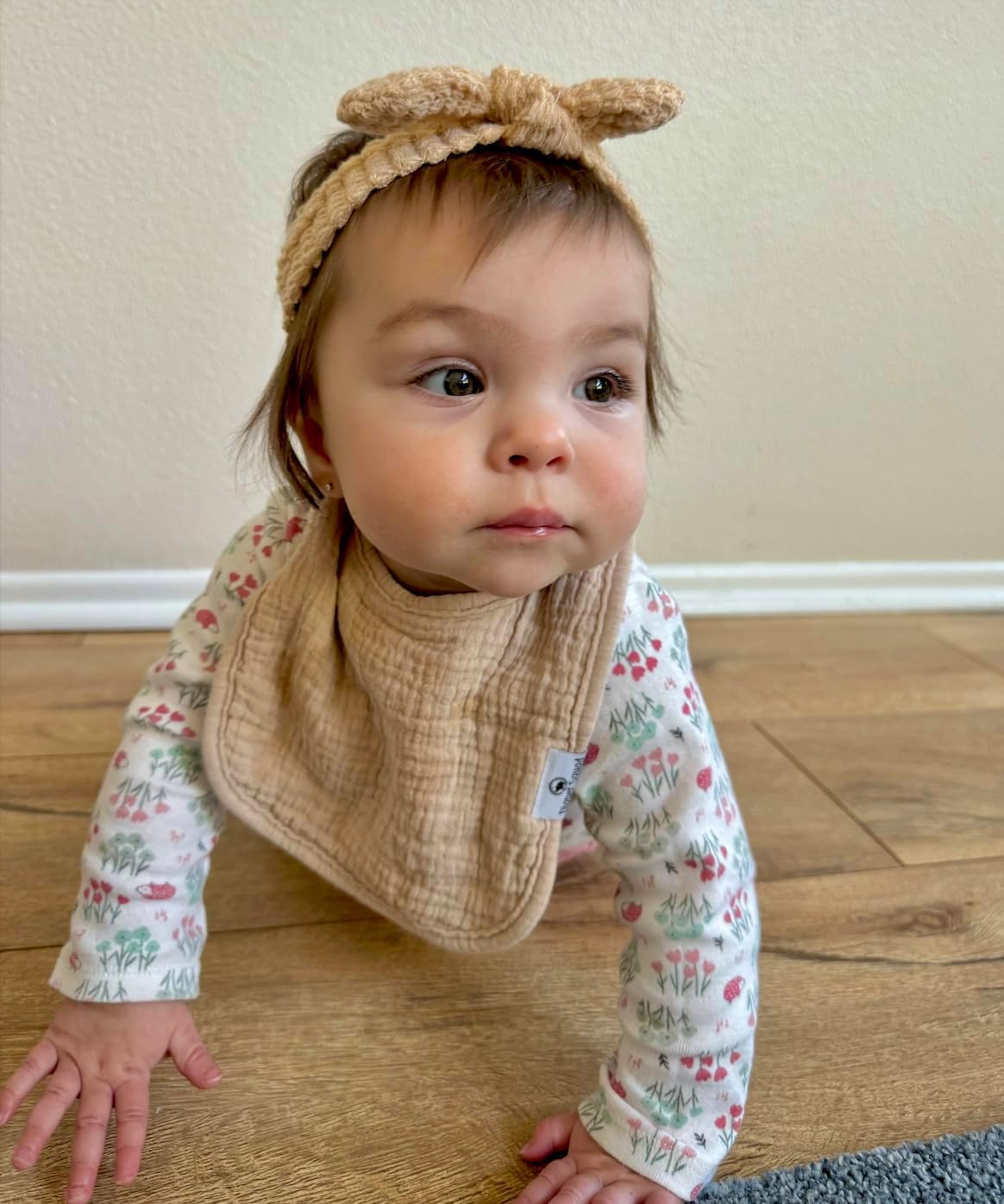 DiaperSquad's Baby Bibs for Drooling and Teething, Bibs for Boys, Baby Girl - Solid Cotton Baby Drool Bibs