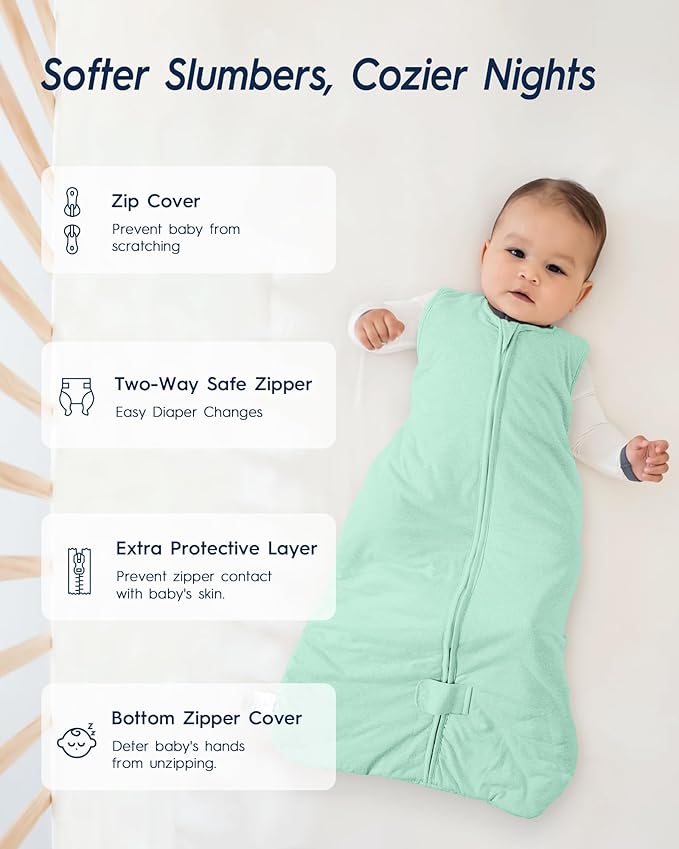TotAha Toddler Sleep Sack 1.0 TOG for 2T-3T-4T, Premium Soft Wearable Blanket Baby Sleeping Bag with 2-way Safe Zipper for Girl Boy
