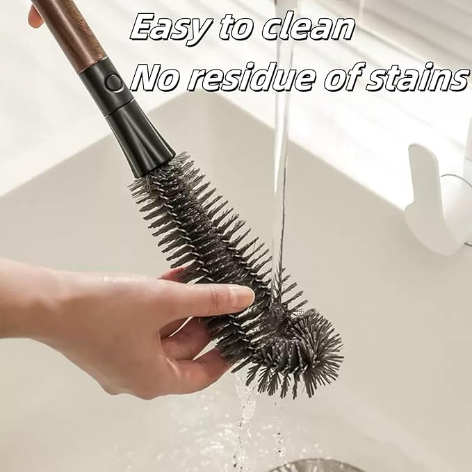 2 in 1 Cleaning Brush, Detachable Dual-Head Brush for Blender Cleaning Brush, Fruit Juicer Machine Clean Brush, Flexible Bendable Cup & Bottles Brush for Kitchen Appliances