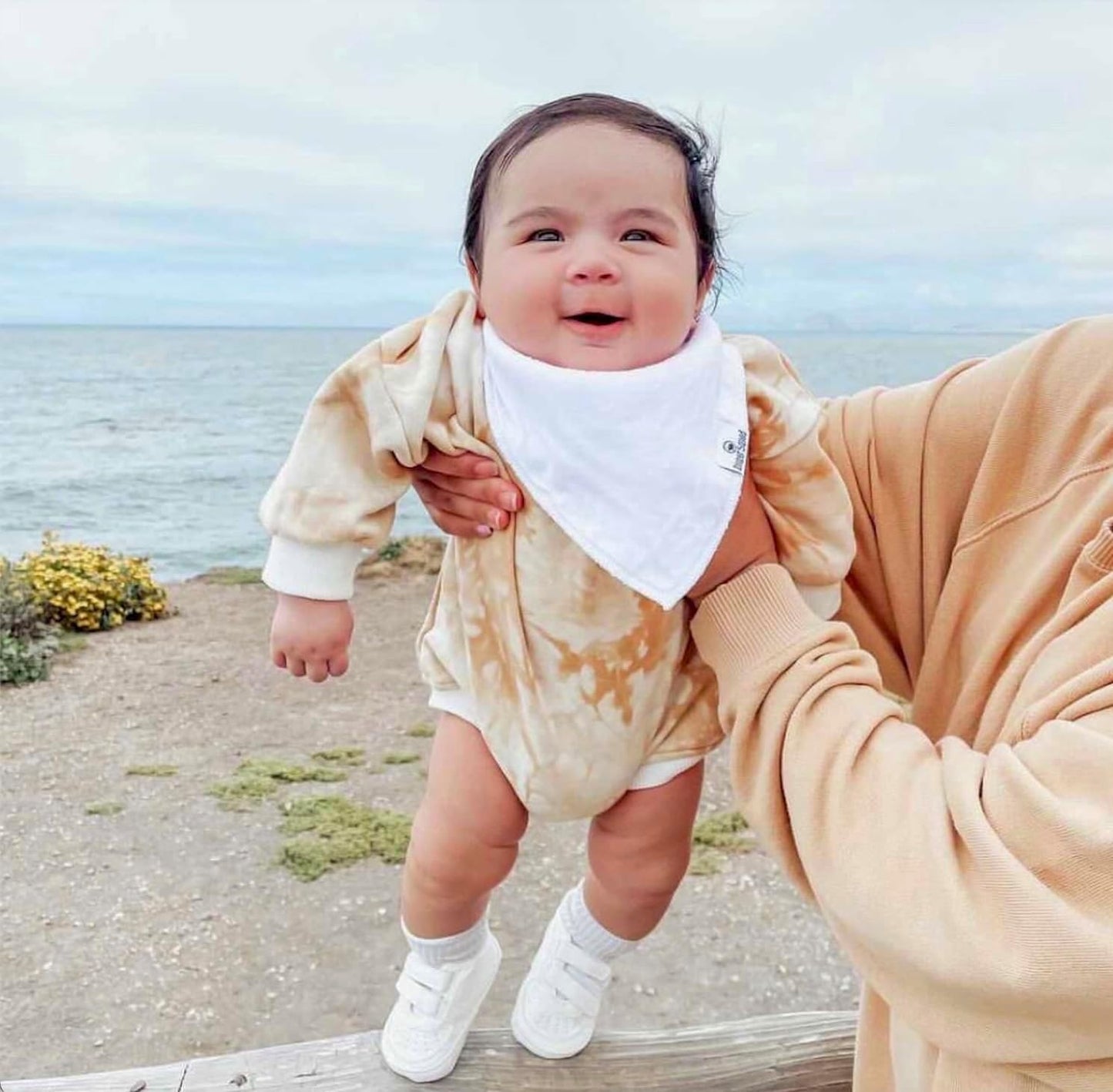 DiaperSquad's Baby Bibs for Drooling and Teething, Bibs for Boys, Baby Girl - Solid Cotton Baby Drool Bibs