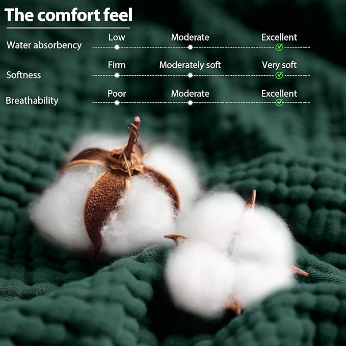 Hooded Baby Towels for Newborn - 2 Pack, 100% Muslin Cotton, Baby Bath Towels with Hood, Soft and Absorbent for Boys, Girls Infant, Toddler and Kids, Large 32x32 Inches, Newborn Essential