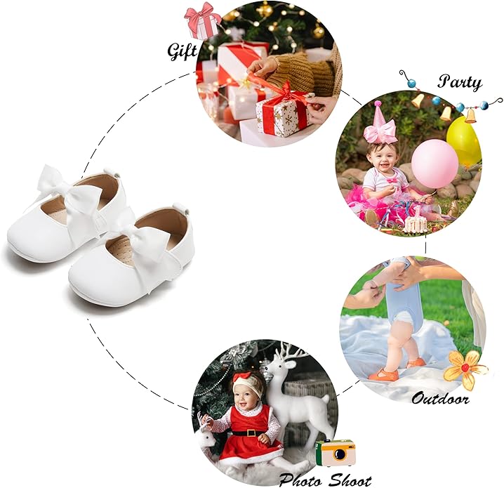 Soft Sole Baby Shoes - Infant Baby Walking Shoes Moccasins Rubber Sole Crib Shoes