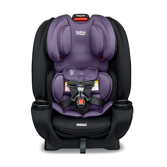 Britax One4Life Convertible Car Seat, 10 Years of Use from 5 to 120 Pounds, Converts from Rear-Facing Infant Car Seat to Forward-Facing Booster Seat, Machine-Washable Fabric, Iris Onyx